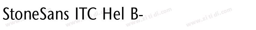 StoneSans ITC Hel B字体转换 StoneSans ITC Hel B字体转换